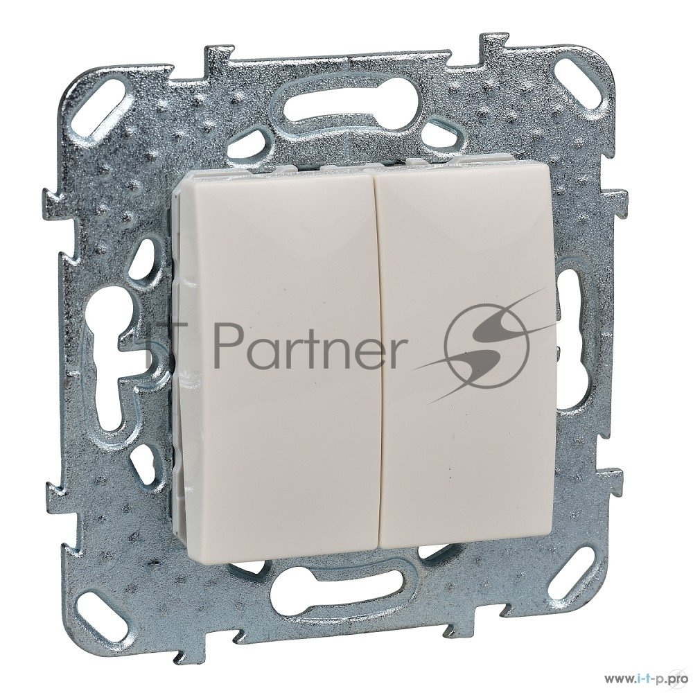 Выключатель Schneider-electric MGU5.211.25ZD UNICA 2-клавишный, сх. 5, бежевый