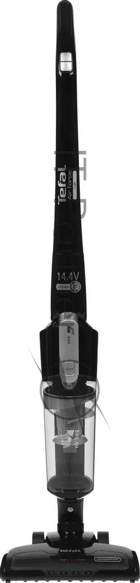 Пылесос вертикальный Tefal TY6545RH черный, питание от аккумулятора, уборка сухая, пылесборник 0.65 л