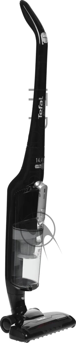 Пылесос вертикальный Tefal TY6545RH черный, питание от аккумулятора, уборка сухая, пылесборник 0.65 л