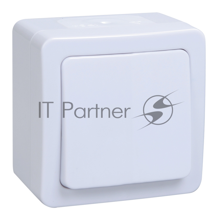 Выключатель IEK EVMP10-K01-10-54-EC ВС20-1-0-ГПБ выкл 1кл о/у IP54 (цвет клавиш: белый) ГЕРМЕС PLUS