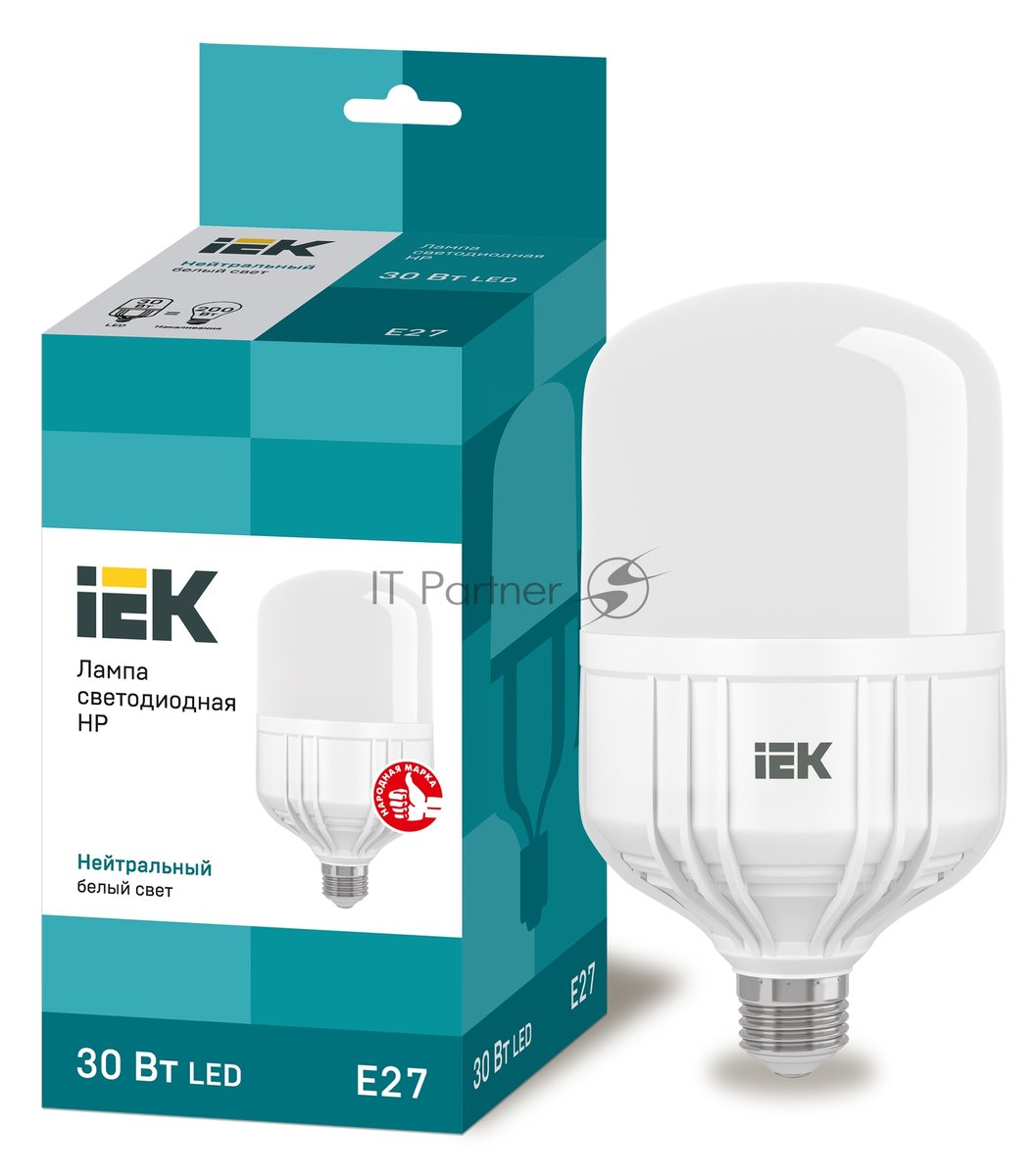 Лампа cветодиодная IEK LLE-HP-30-230-40-E27 HP 30Вт 230В 4000К E27
