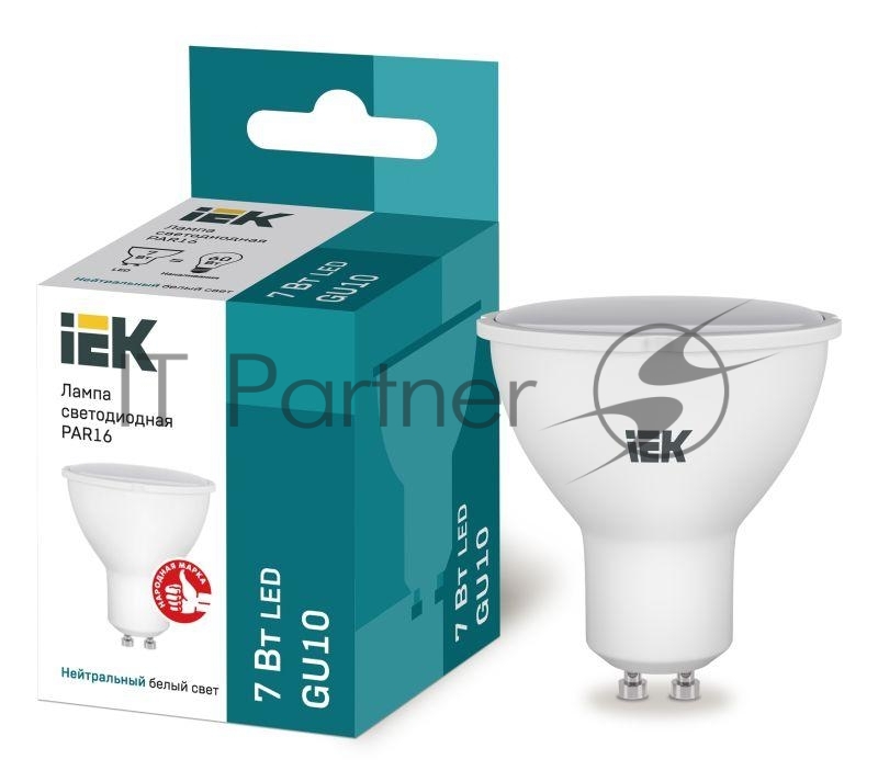Лампа IEK LLE-PAR16-7-230-40-GU10 светодиодная ECO PAR16 софит 7Вт 230В 4000К GU10