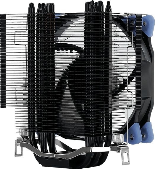 Кулер для процессора AeroCool/Formula Verkho 5 Dark черный, 120 мм, алюминий/медь, 2000 об/мин, 27 дБ, 4 pin, 150 Вт, 156.5 мм