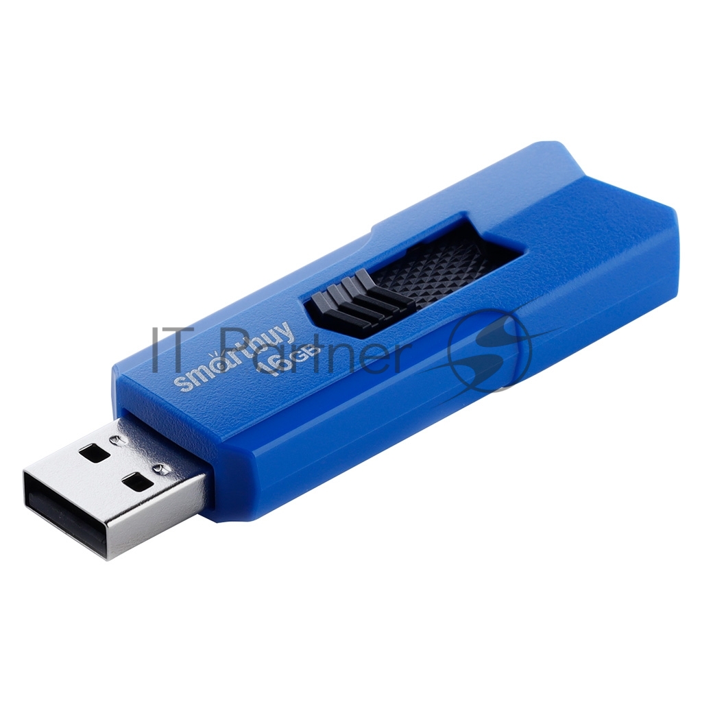 Флешка USB Smartbuy STREAM Blue (SB16GbST-B), 16Gb, USB 2.0, R/W 25/15, синий/черный