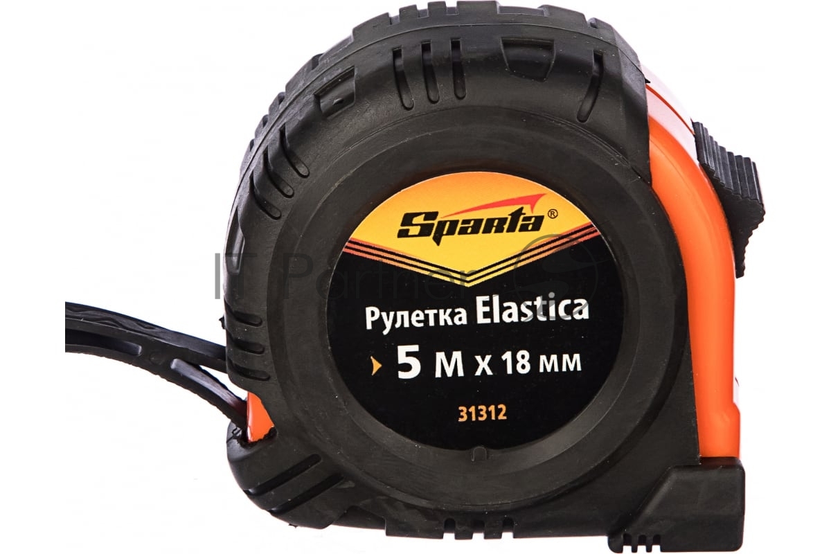 Рулетка Sparta elastica 5 мх18 мм обрезиненный корпус