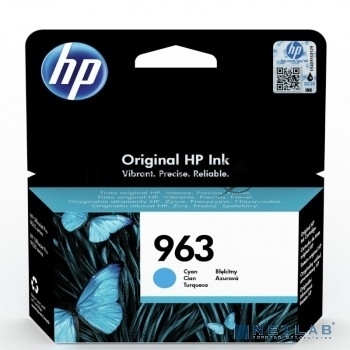 Картридж струйный HP 963 3JA23AE голубой (700 стр) для HP OfficeJet Pro 901x/902x