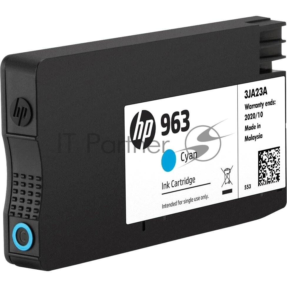 Картридж струйный HP 963 3JA23AE голубой (700 стр) для HP OfficeJet Pro 901x/902x