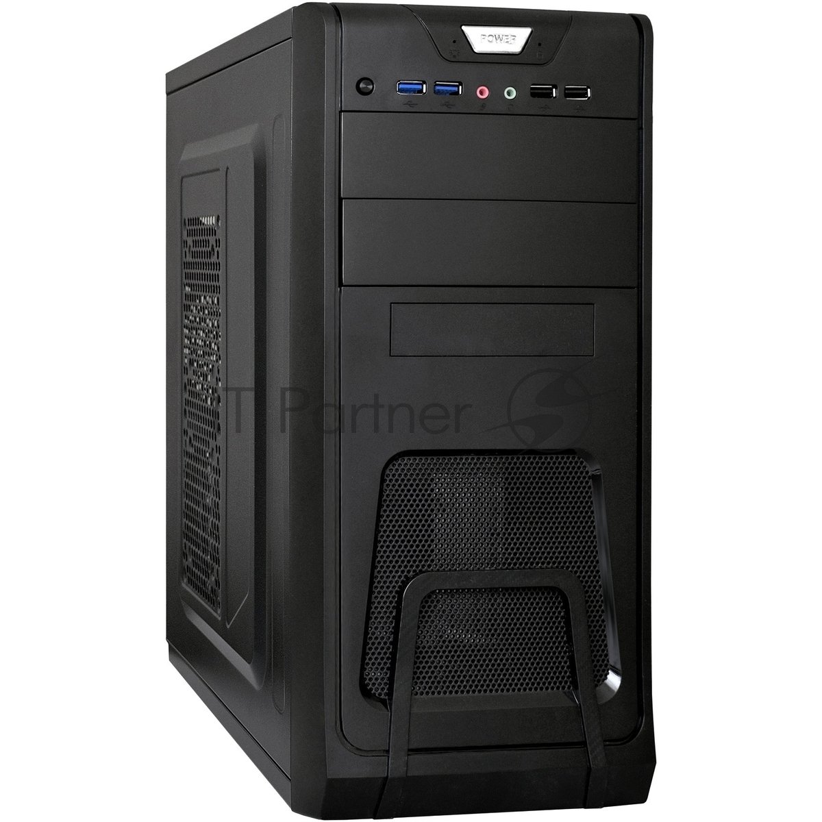 Компьютерный корпус Miditower ExeGate EX278390RUS ExeGate CP-603 Black, ATX, (CP350W, 80мм), 2хUSB+2хUSB 3.0, Audio