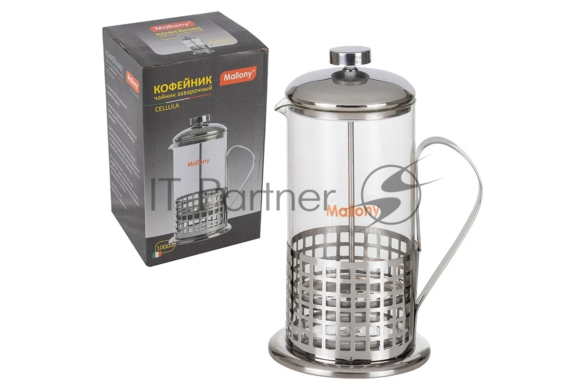 Френч-пресс MALLONY B511-1000ML Cellula (сталь)