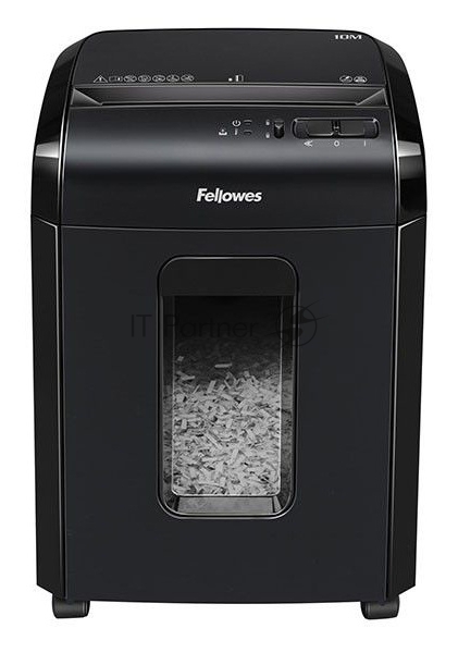 Шредер Fellowes Powershred 10M FS-4630601 DIN P-5, 2х15мм, 10лст., 19лтр., Safety Lock, с микрорезкой