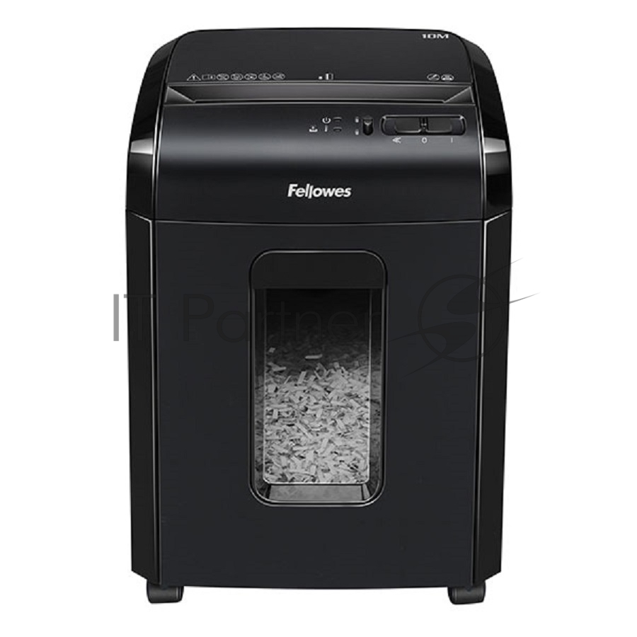 Шредер Fellowes Powershred 10M FS-4630601 DIN P-5, 2х15мм, 10лст., 19лтр., Safety Lock, с микрорезкой