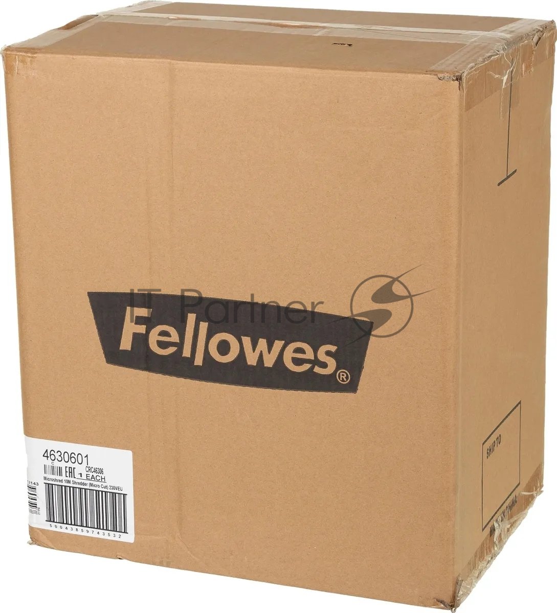 Шредер Fellowes Powershred 10M FS-4630601 DIN P-5, 2х15мм, 10лст., 19лтр., Safety Lock, с микрорезкой