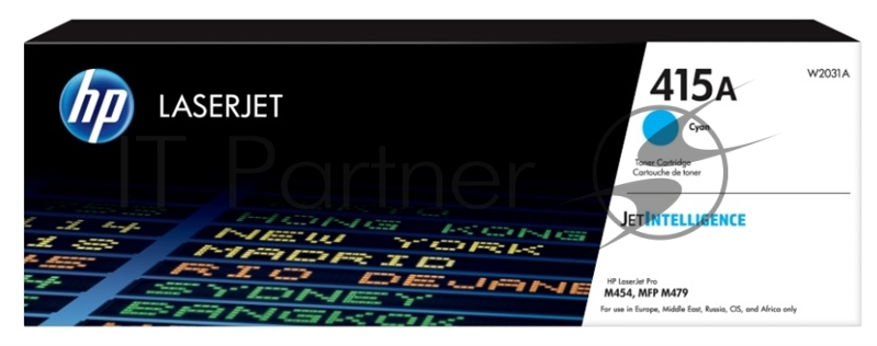 Тонер Картридж HP 415A W2031A голубой (2100 стр.) для HP HP LJ M454/MFP M479
