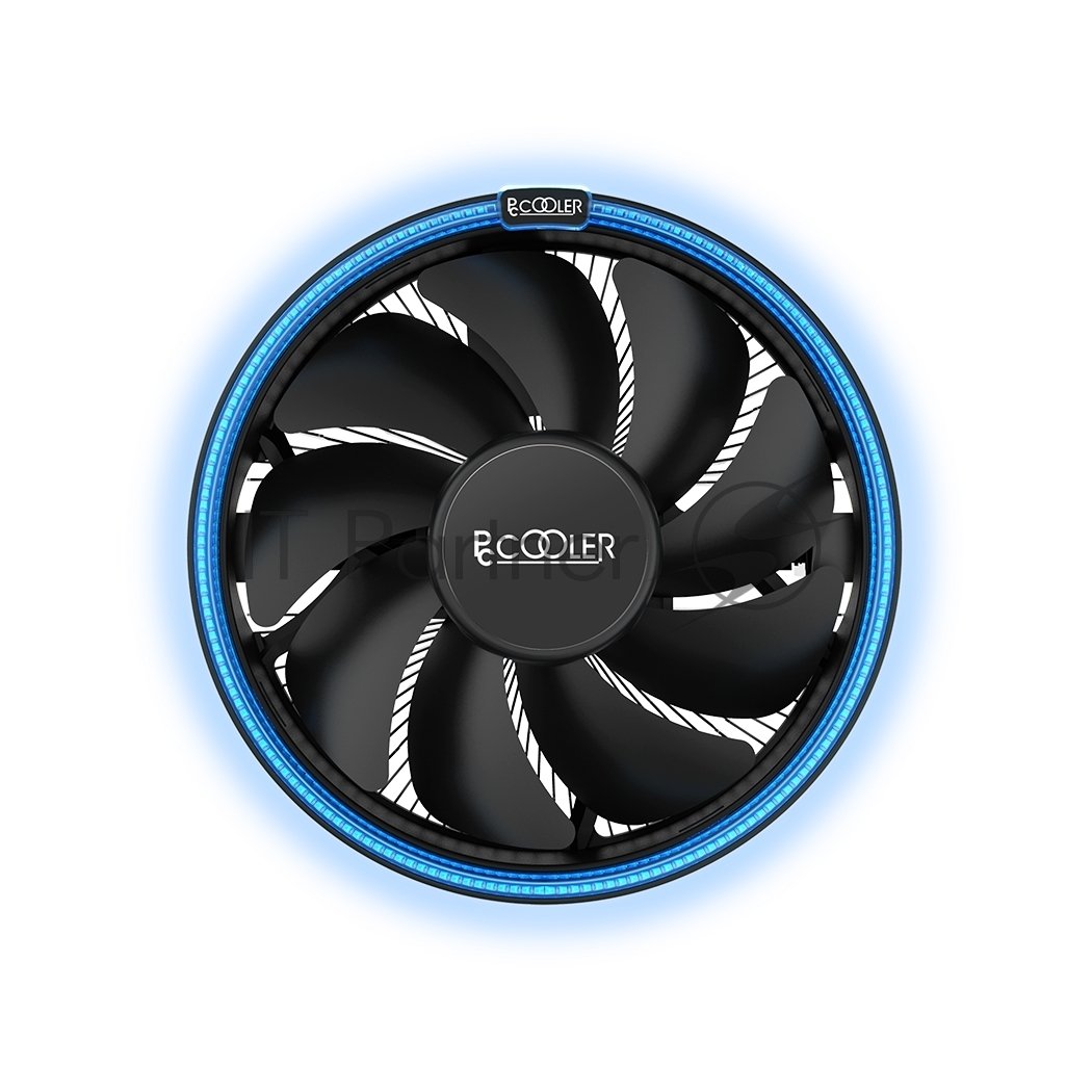 Кулер PCCooler E126MB черный 120мм алюминий 1800rpm 26.5db 4-pin 92W 70мм