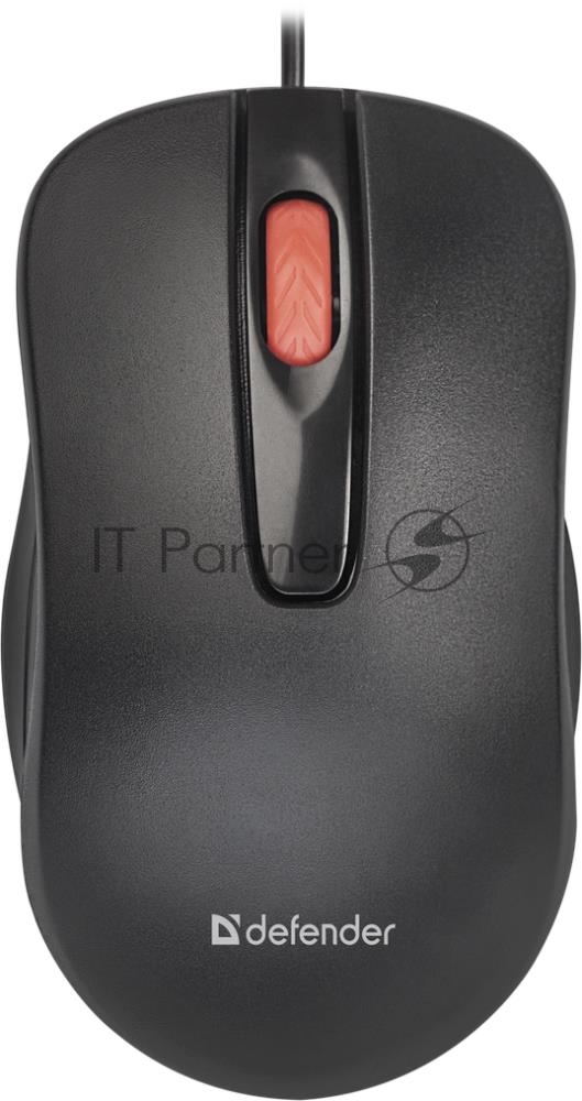 Defender Мышь проводная оптическая Point MM-756 черный, 3 кнопки,1000 dpi