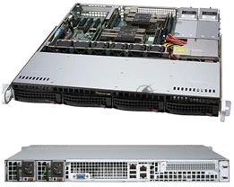 Корпус SuperMicro CSE-813MF2TQC-R804CB ,Black 4xHotSwap SAS/SATA, ATX 800W HS 1U RM