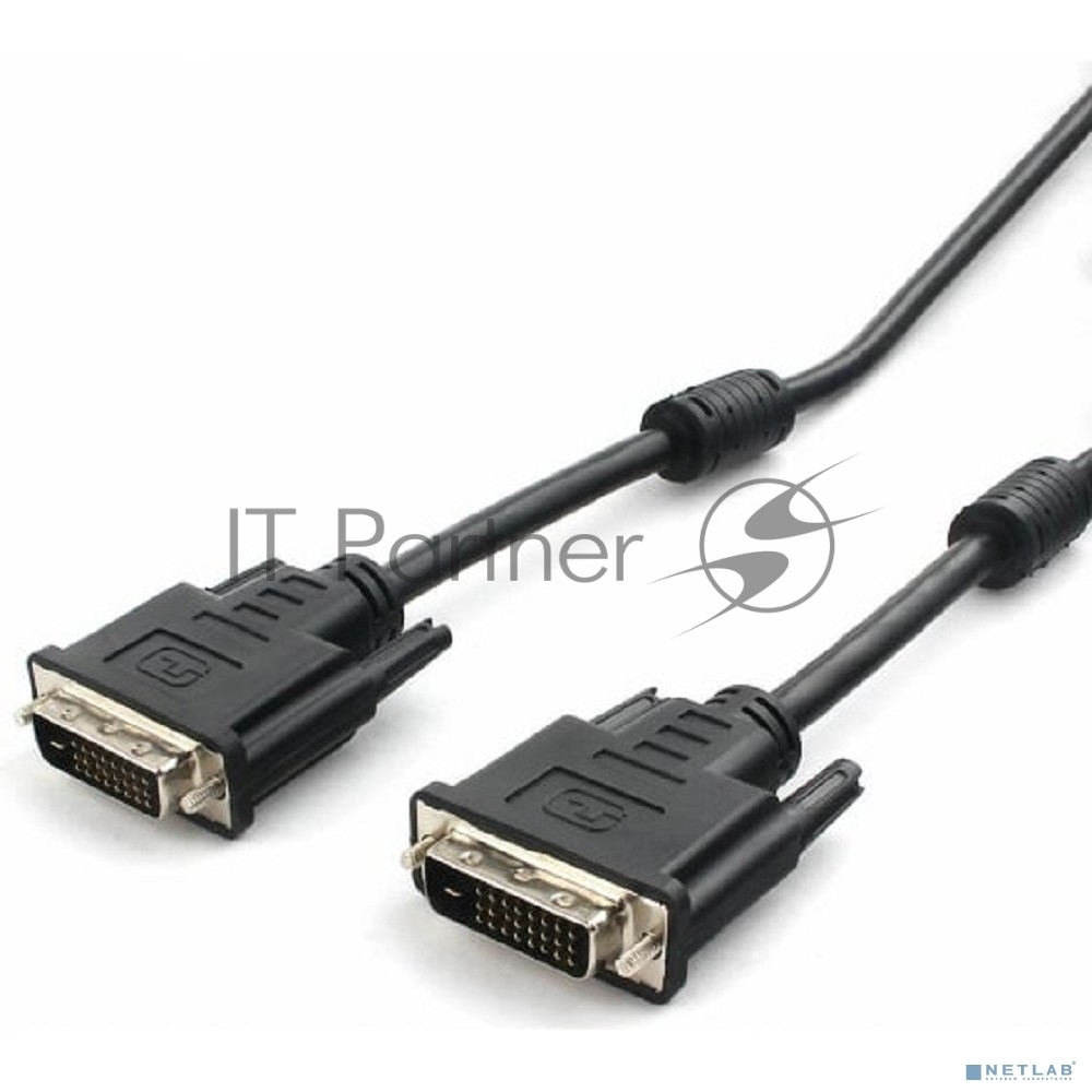 Кабель DVI-D dual link Cablexpert CC-DVI2L-BK-10M, 25M/25M, 10м, черный, экран, феррит.кольца, пакет