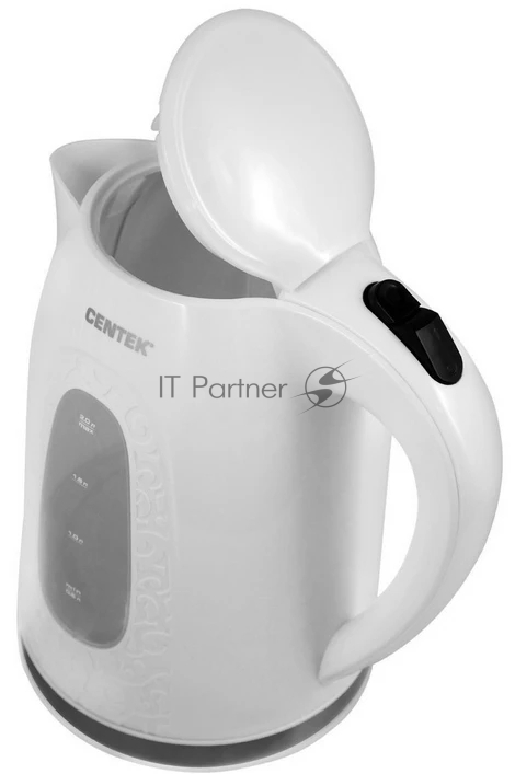 Электрочайник Centek CT-0041 белый, 2.0 л, 2200 Вт, скрытый нагревательный элемент