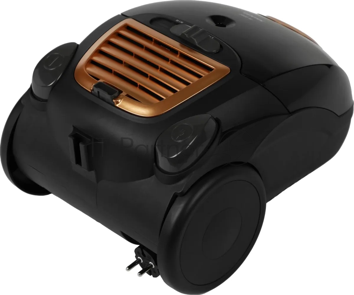 Пылесос Centek CT-2511 черный/желтый, 400/2000 Вт, уборка сухая, пылесборник мешок 2 л