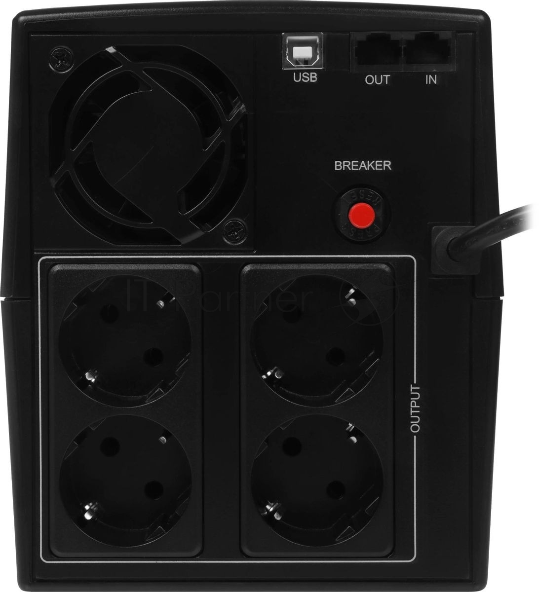 Источник бесперебойного питания Ippon Back Basic 1500 Euro / 1500 ВА / 900 Вт / 4 x CEE 7 (евророзетка)