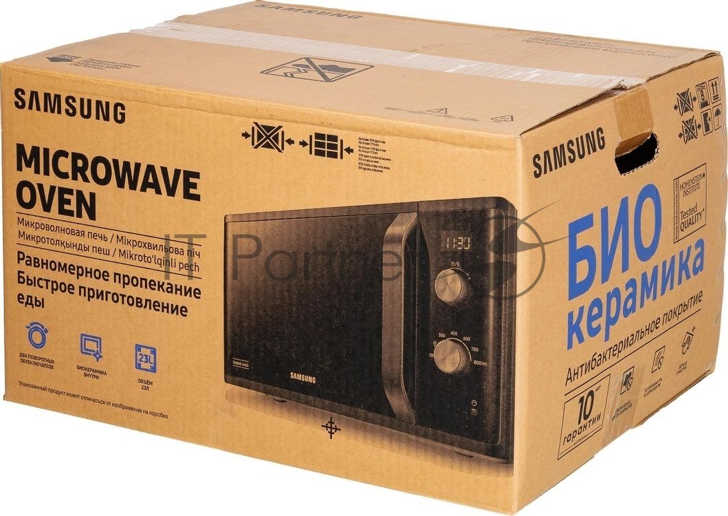 СВЧ-печь Samsung MS23K3614AK/BW, 23л, 800Вт, соло