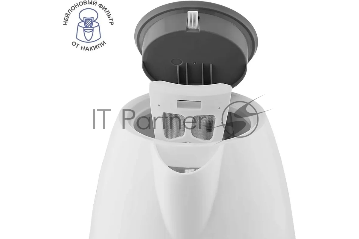 Чайник электрический Scarlett SC-EK18P49 1.7 л, 2200 Вт, белый/серый (корпус: пластик)