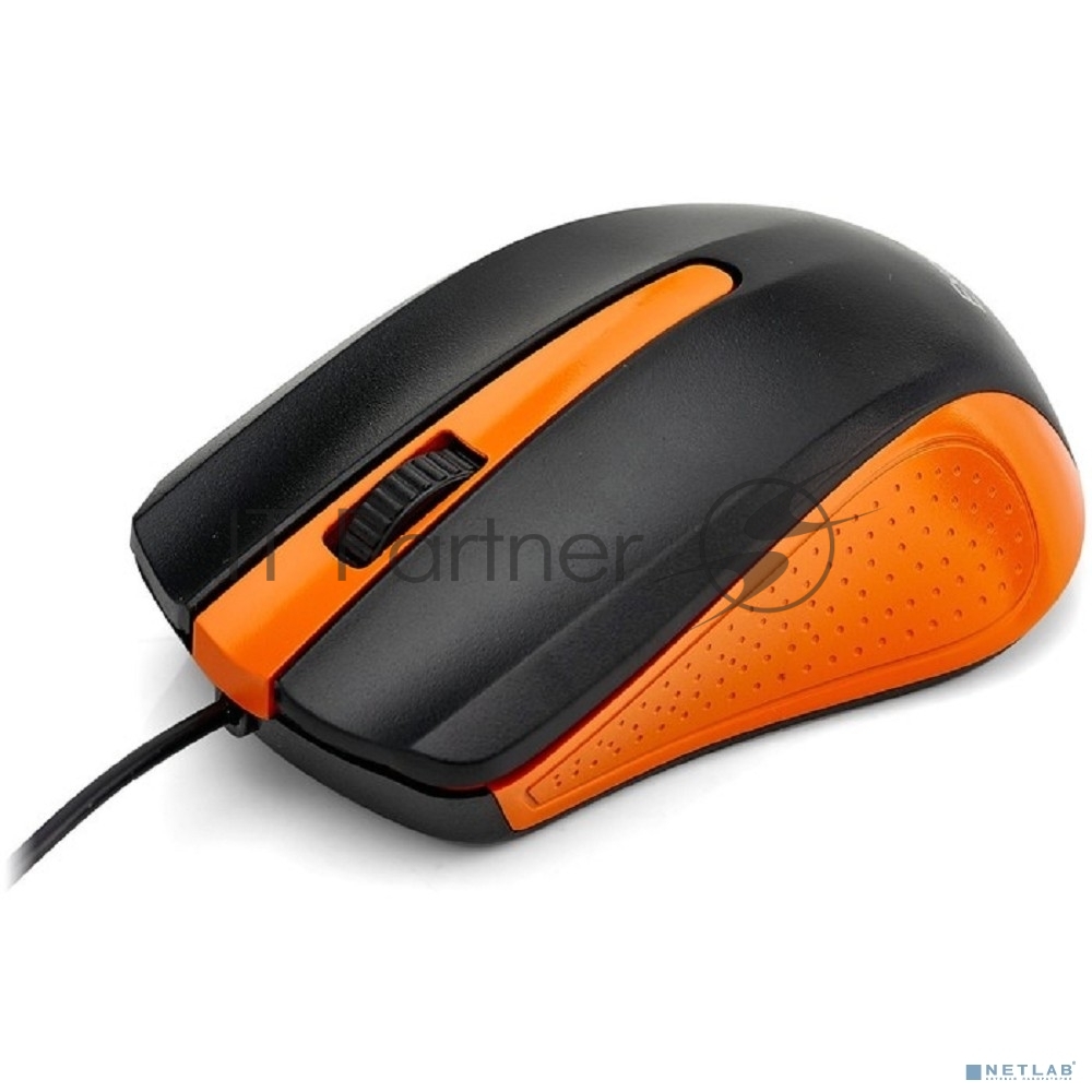 Мышь проводная ExeGate Professional Standard SH-9030BO черный/оранжевый, 1200 dpi, USB, кнопки - 3