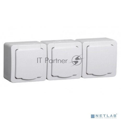 Розетка IEK ERMP32-K01-16-54-EC РСб23-3-ГПБб роз 3м с з/к о/у IP54 (белый) ГЕРМЕС PLUS