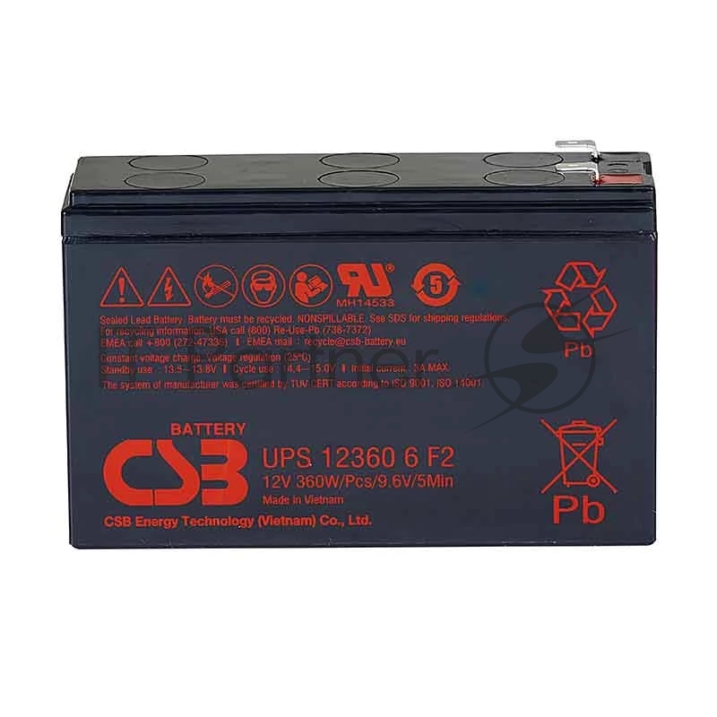 CSB UPS123606 Аккумуляторная батарея 12В 6Ач F2