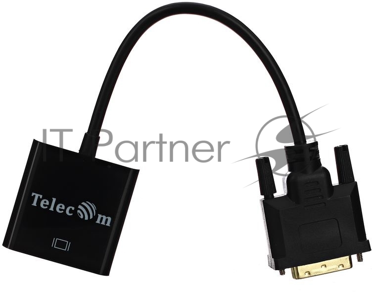 Кабель-переходник VCOM DVI-D 25M ---> VGA 15F Telecom TA491 Кабель-переходник DVI-D 25M ---> VGA 15F Telecom TA491