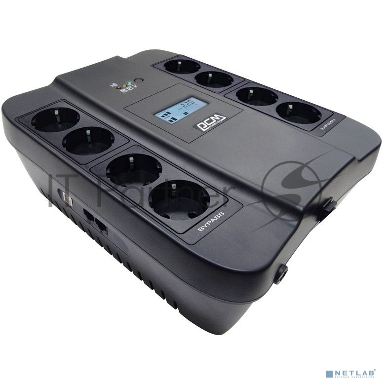 Источник бесперебойного питания Powercom Spider SPD-550U LCD 330Вт 550ВА черный