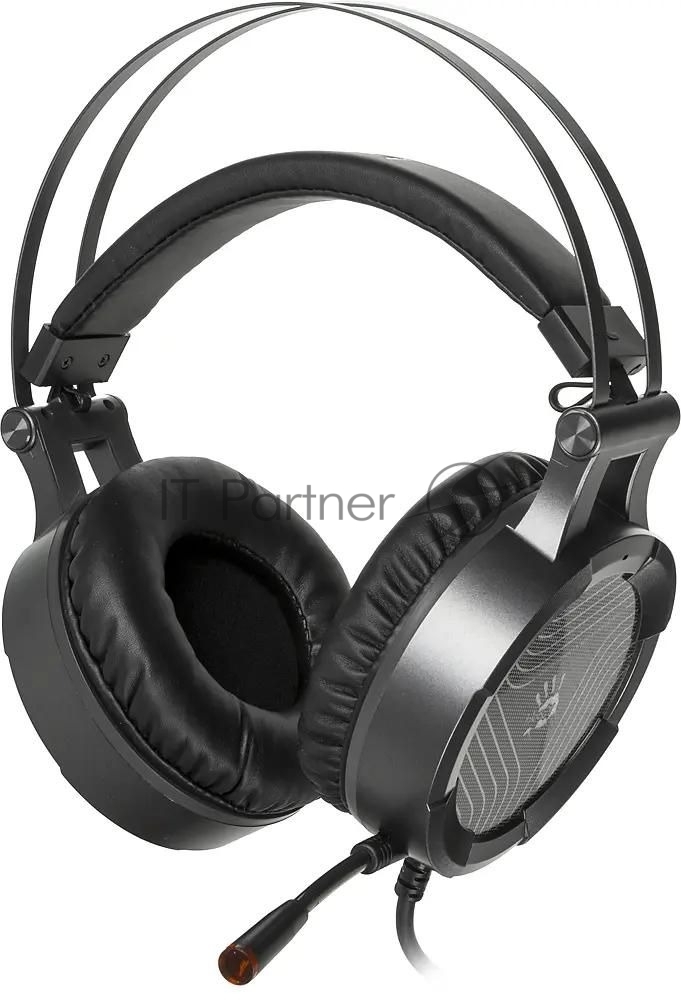 Гарнитура A4Tech Bloody G530 чёрный/серый, проводная, подсветка