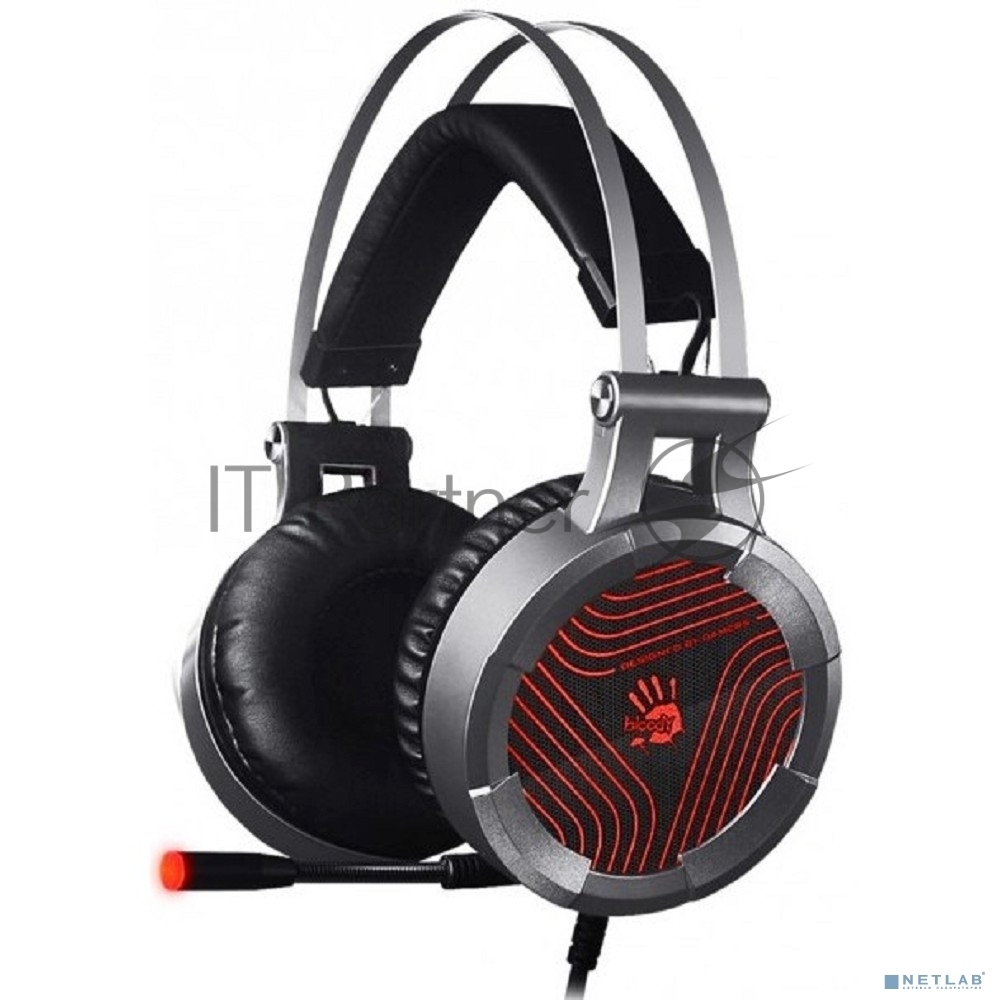 Гарнитура A4Tech Bloody G530 чёрный/серый, проводная, подсветка
