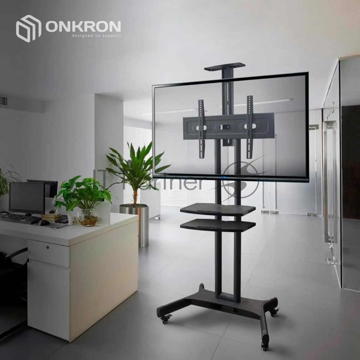 Стойка ONKRON TS1552, для ТВ 32-65", на колесах