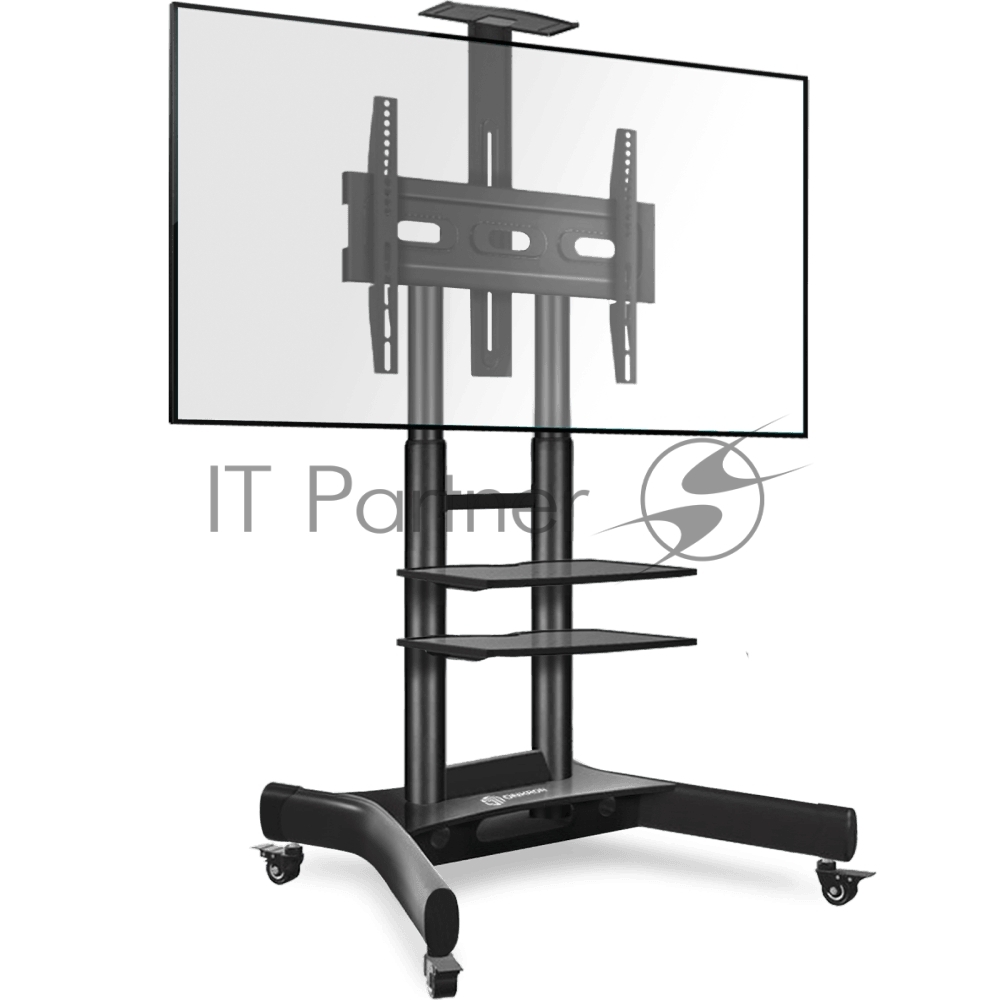 Стойка для телевизора с кронштейном ONKRON TS1552 40"-70", мобильная, черный