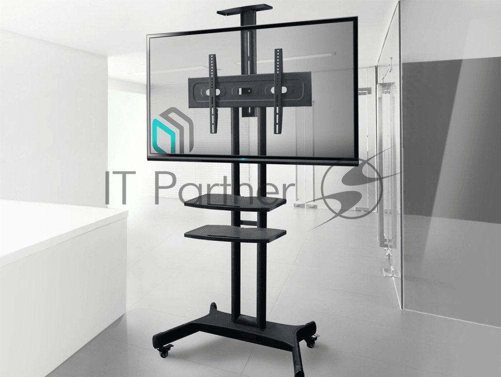 Стойка для телевизора с кронштейном ONKRON TS1552 40"-70", мобильная, черный