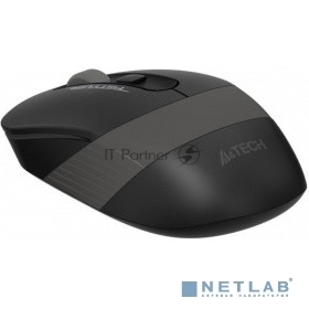 Мышь беспроводная A4Tech Fstyler FG10 черный/серый, 2000 dpi, радиоканал, USB, кнопки - 4