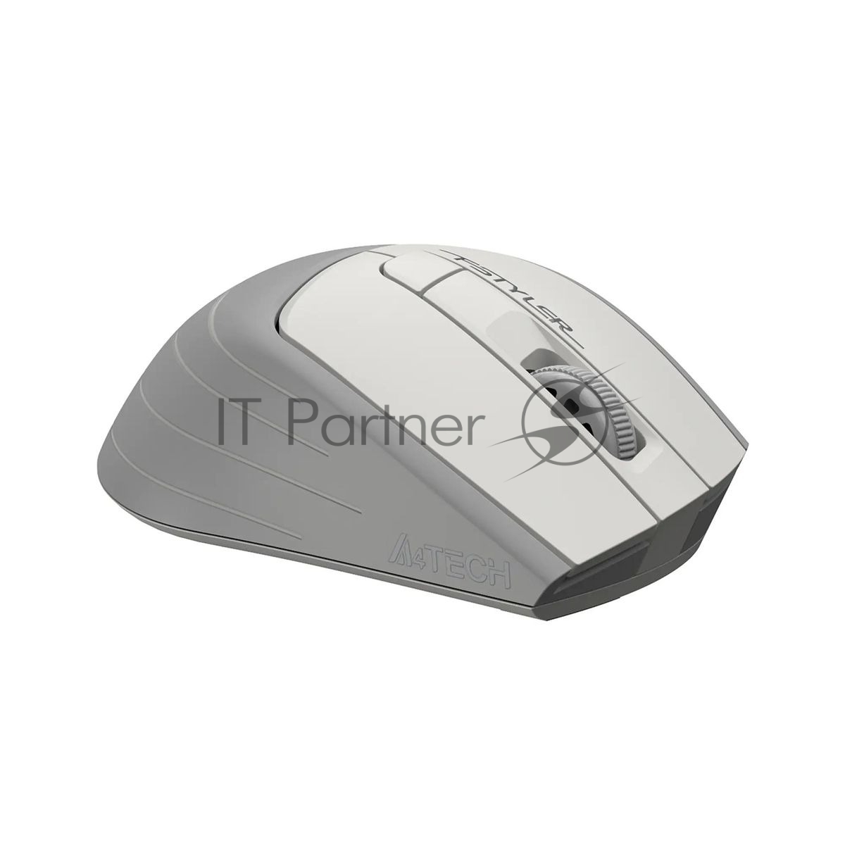 Мышь беспроводная A4Tech Fstyler FG30 белый/серый, 2000 dpi, радиоканал, USB, кнопки - 5