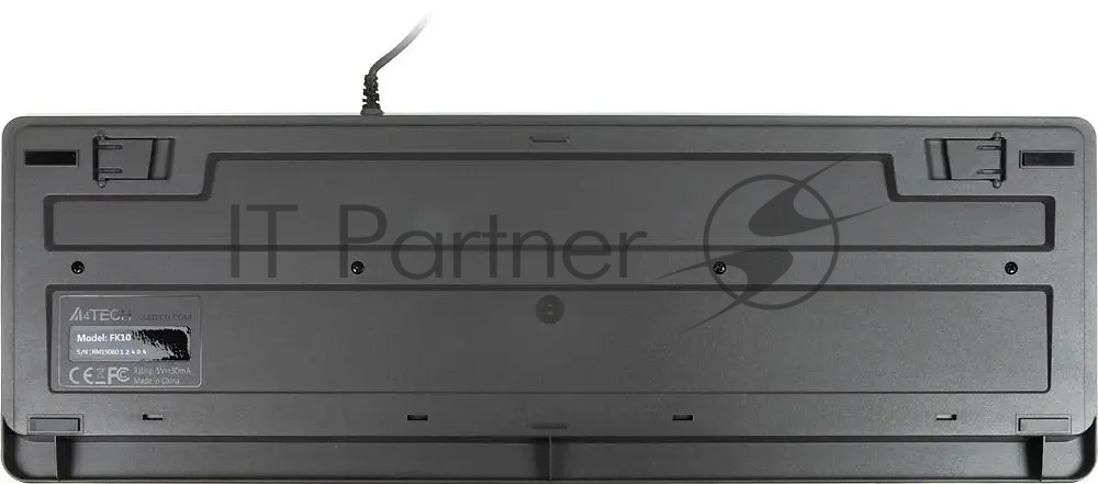 Клавиатура проводная A4Tech Fstyler FK10, USB, черный/серый