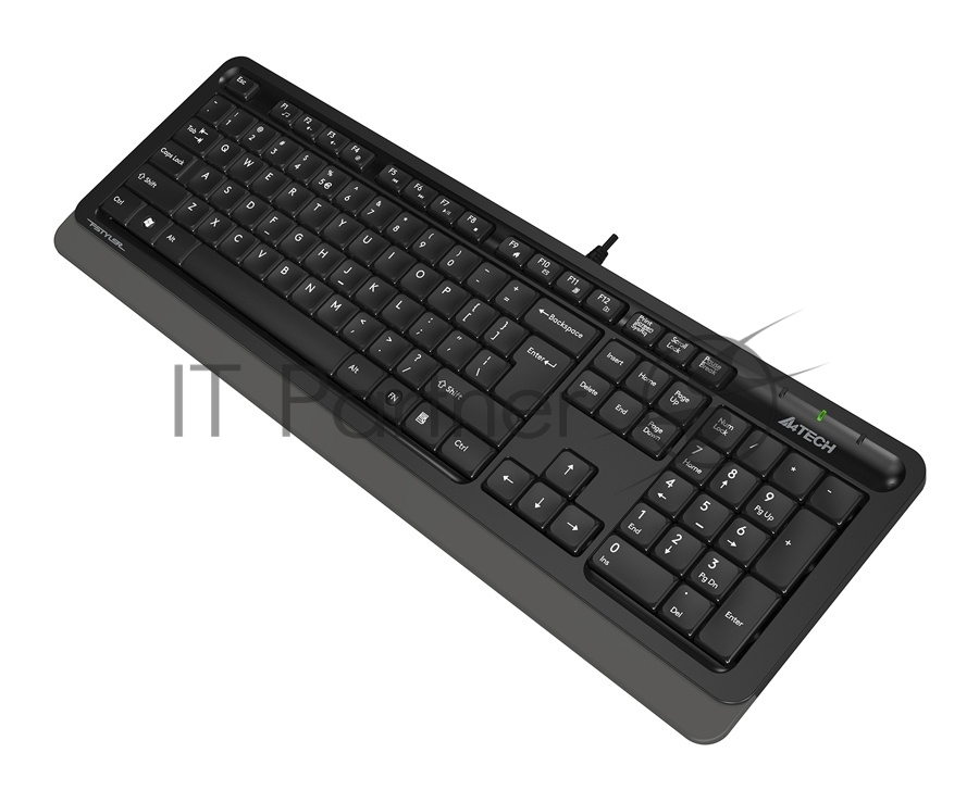 Клавиатура проводная A4Tech Fstyler FK10, USB, черный/серый