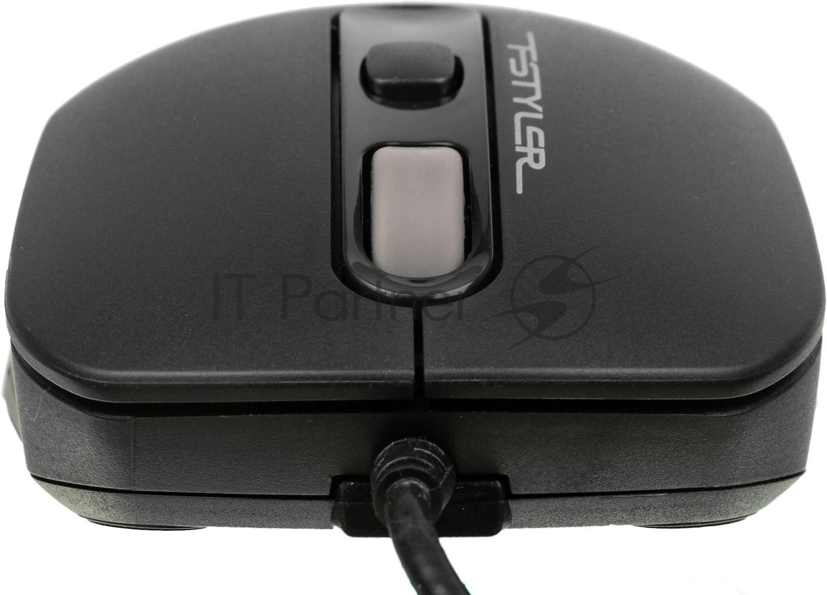 Мышь проводная A4Tech Fstyler FM10 черный/серый, 1600 dpi, USB, кнопки - 4