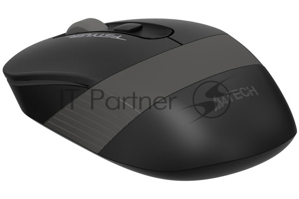 Мышь беспроводная A4Tech Fstyler FG10 черный/серый, 2000 dpi, радиоканал, USB, кнопки - 4
