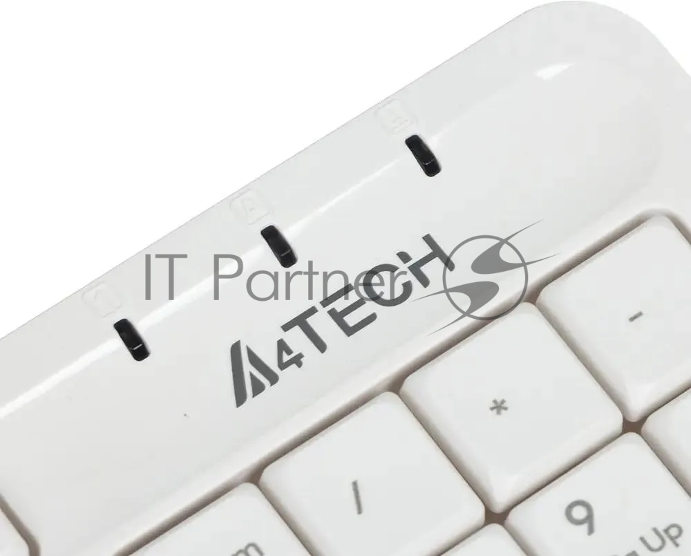 Клавиатура проводная A4Tech Fstyler FK10, USB, белый/серый