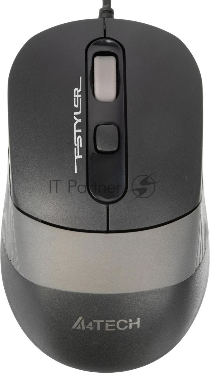 Мышь проводная A4Tech Fstyler FM10 черный/серый, 1600 dpi, USB, кнопки - 4