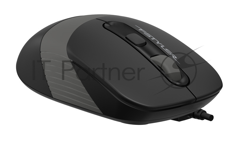 Мышь проводная A4Tech Fstyler FM10 черный/серый, 1600 dpi, USB, кнопки - 4