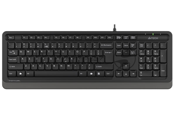 Клавиатура проводная A4Tech Fstyler FK10, USB, черный/серый