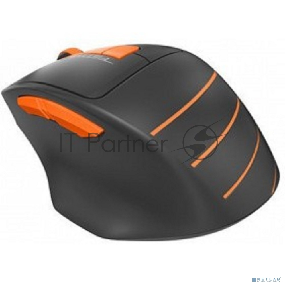 Мышь беспроводная A4Tech Fstyler FG30 серый/оранжевый, 2000 dpi, радиоканал, USB, кнопки - 5