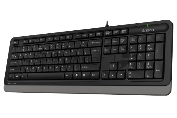 Клавиатура проводная A4Tech Fstyler FK10, USB, черный/серый