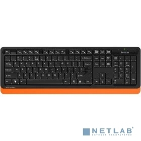Комплект клавиатура+мышь A4Tech FStyler FG1010 беспроводной, USB, 2000 DPI, чёрный/оранжевый