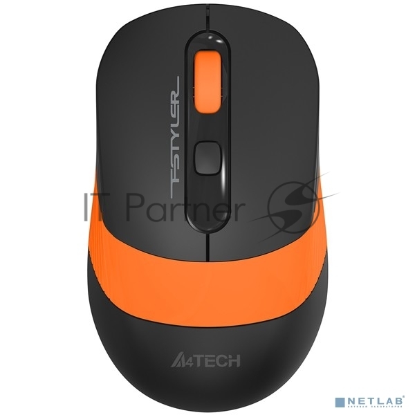 Комплект клавиатура+мышь A4Tech FStyler FG1010 беспроводной, USB, 2000 DPI, чёрный/оранжевый